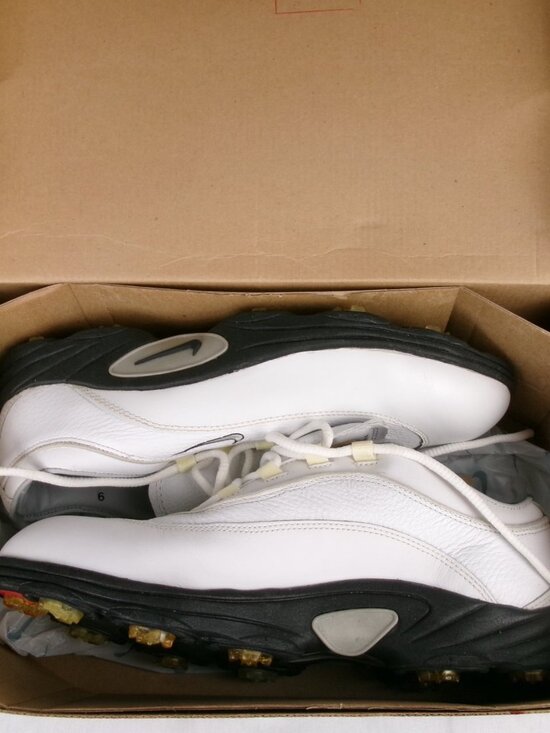 Vintage 1998 Nike Air Sharp TW Golf Shoes Deadstock OG Box Receipt Size 9 main image 3
